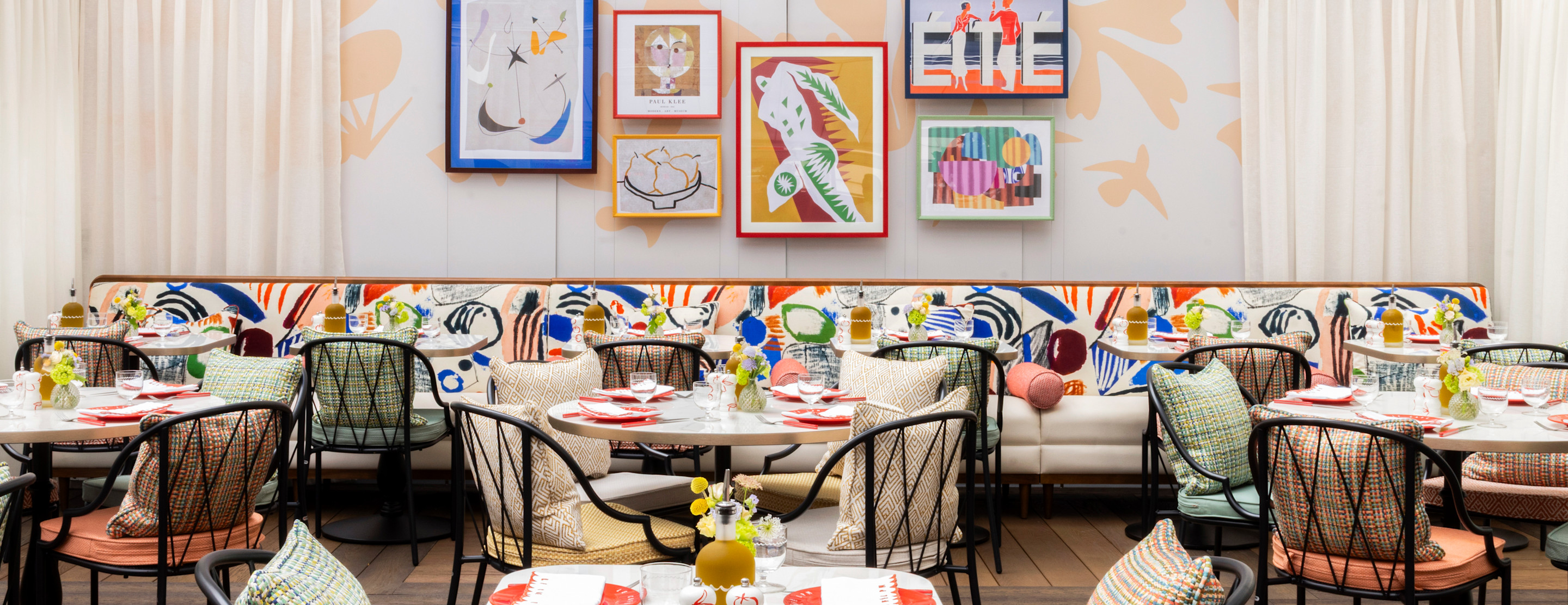 The dining room at Le Cafe LPM