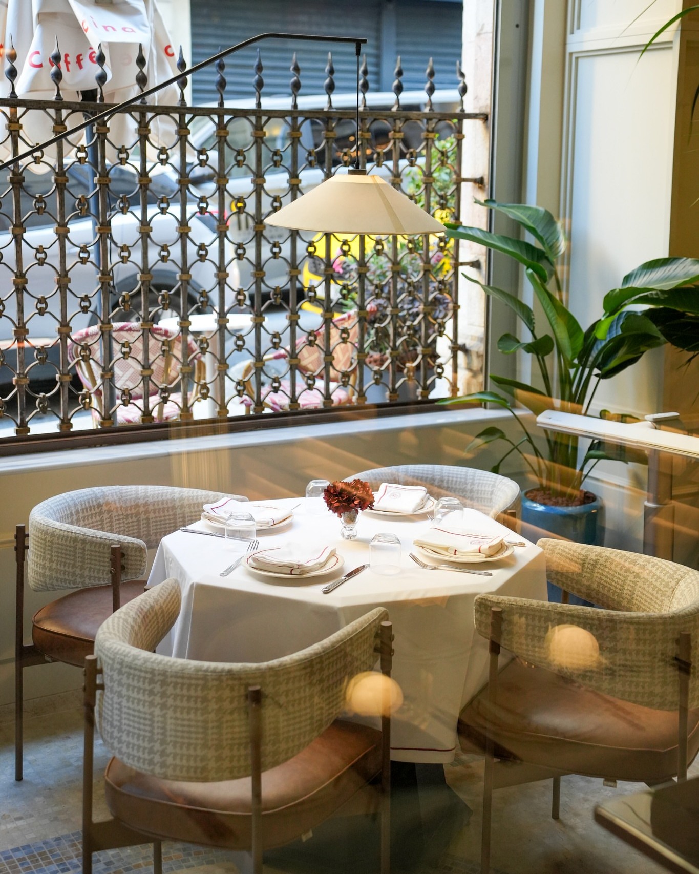 The dining room at Banca Unione