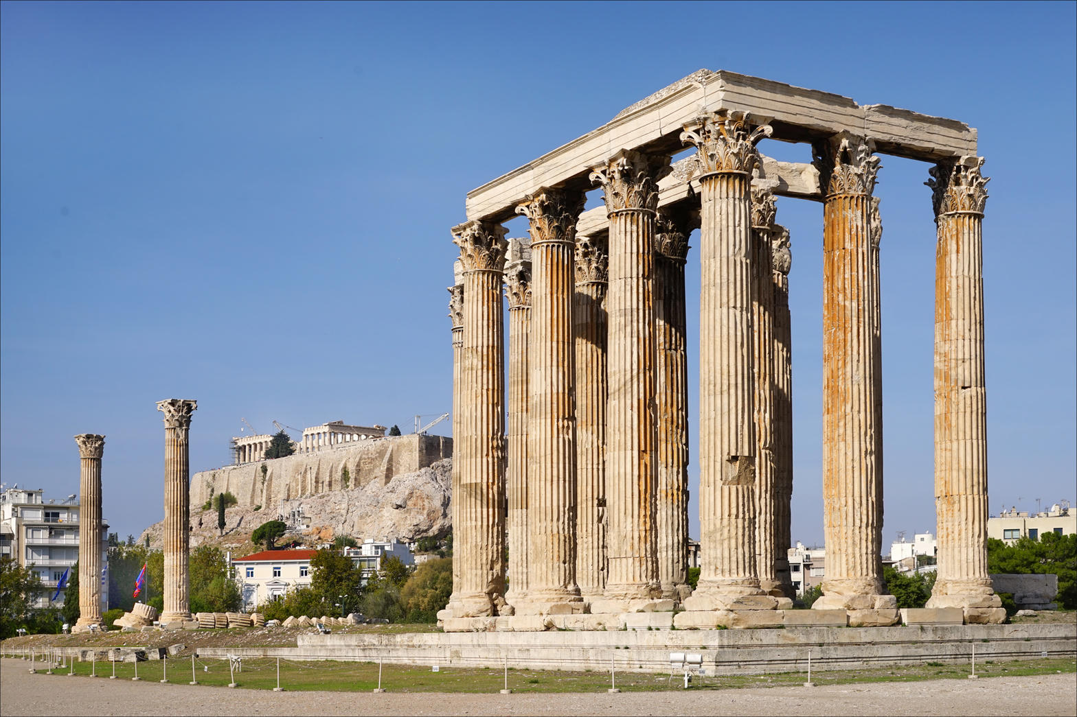 The Temple of Olympian Zeus, open after dark on Friday