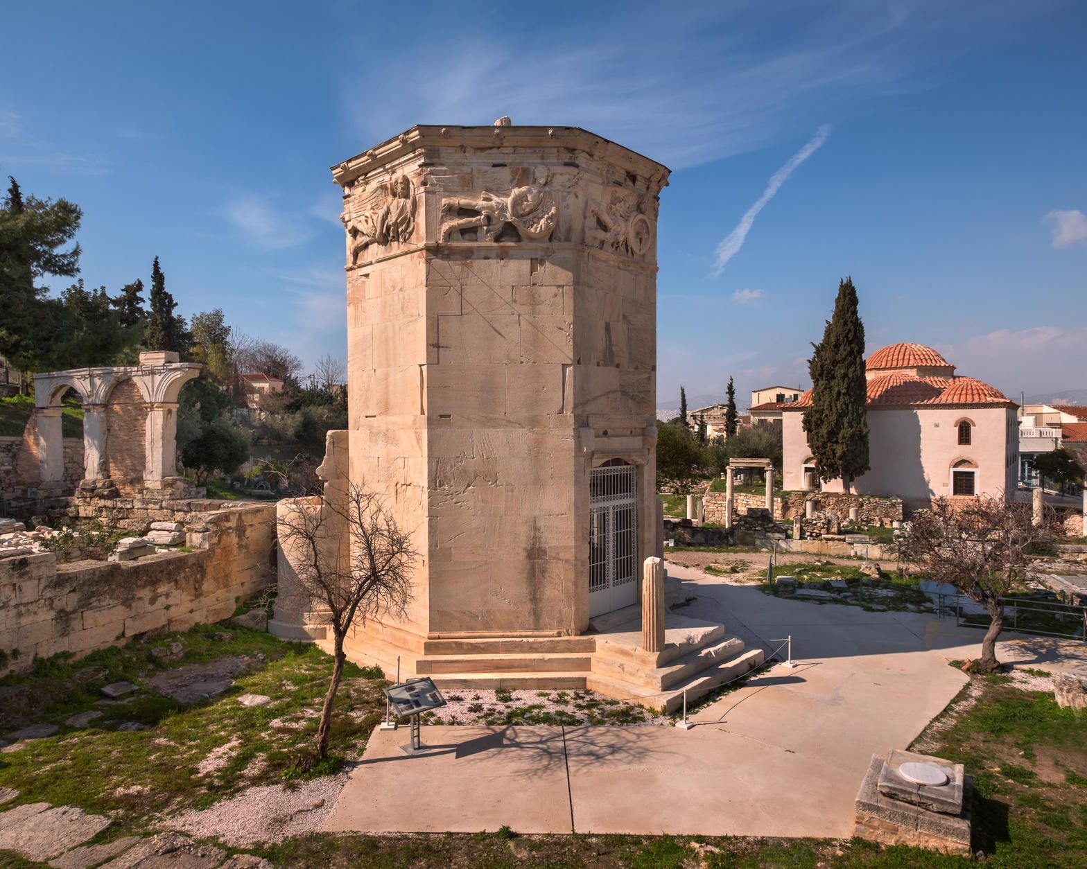 The Tower of the Winds in the Roman Agora, open late on Friday