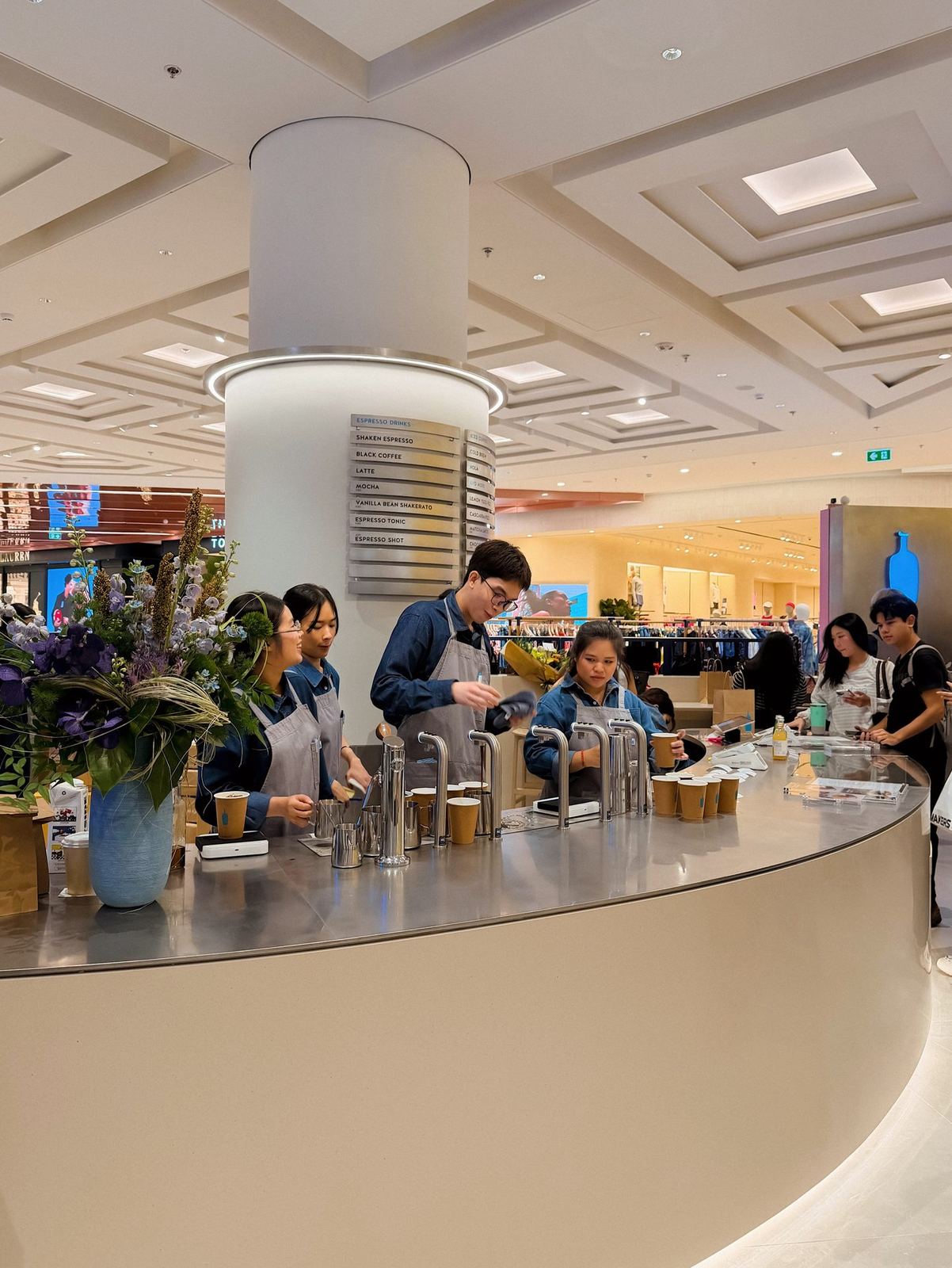 The bar at Blue Bottle Central Park