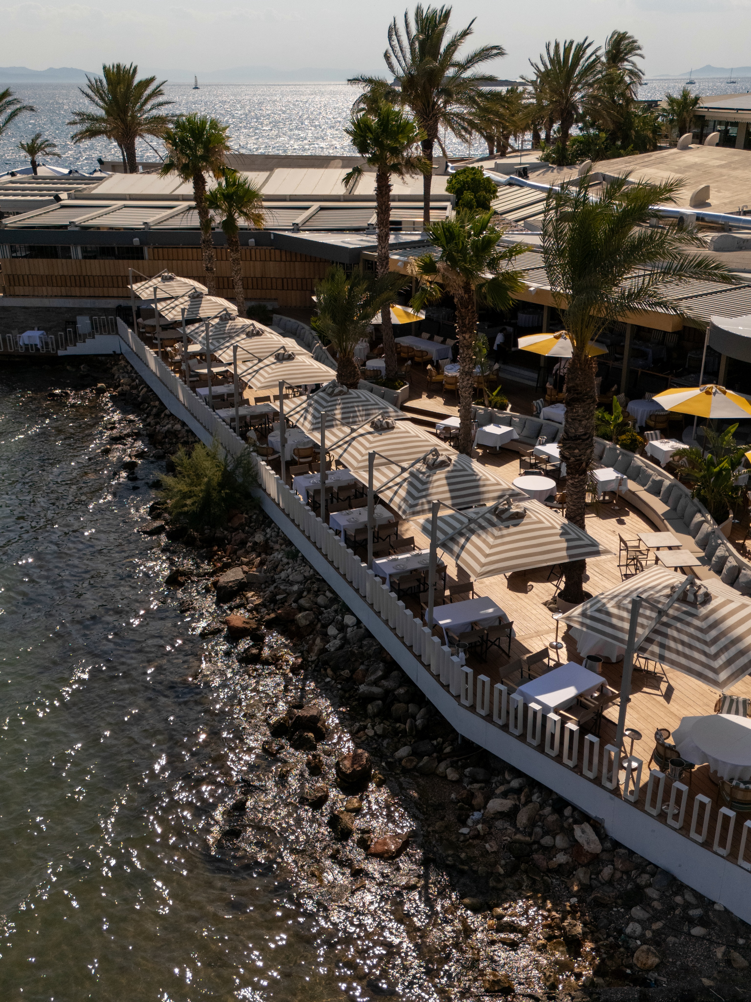The dining room at Casa Fish
