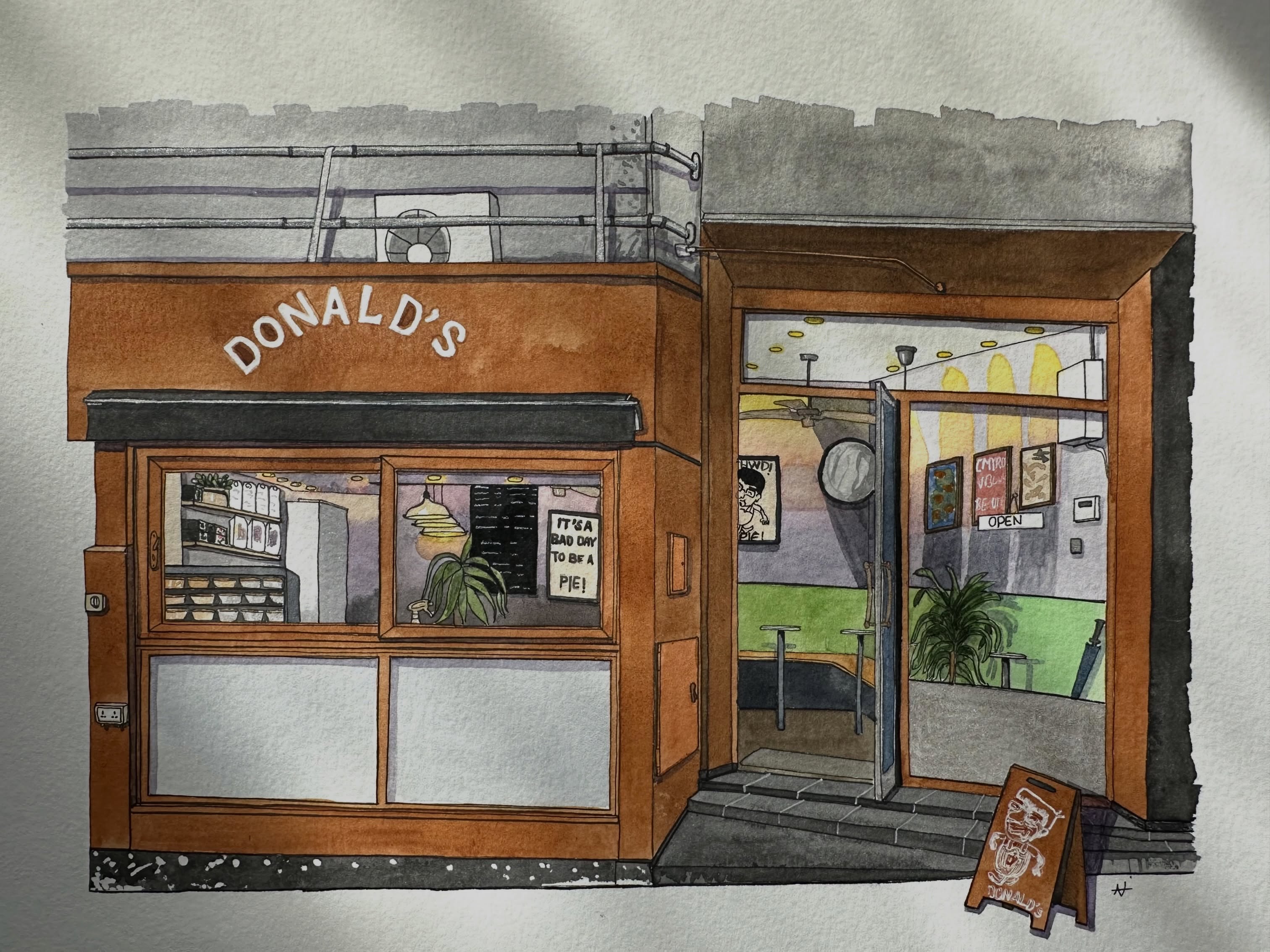 The front of Donald's