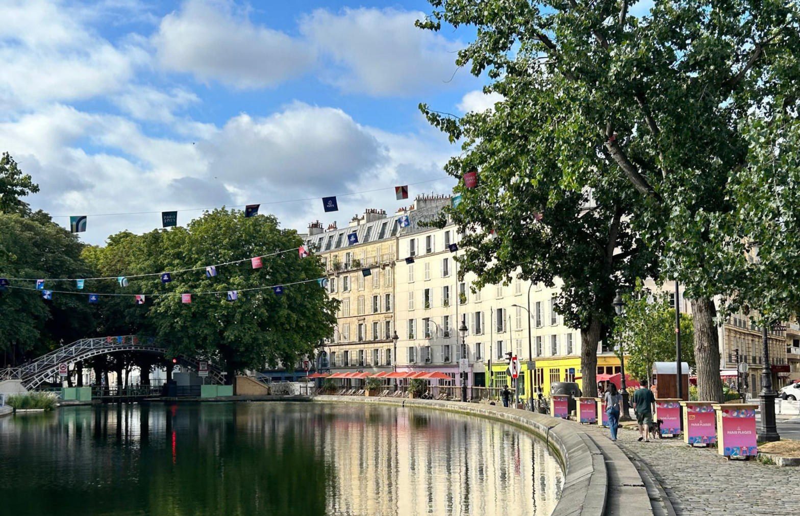 The Canal Saint-Martin along Quai de Valmy
