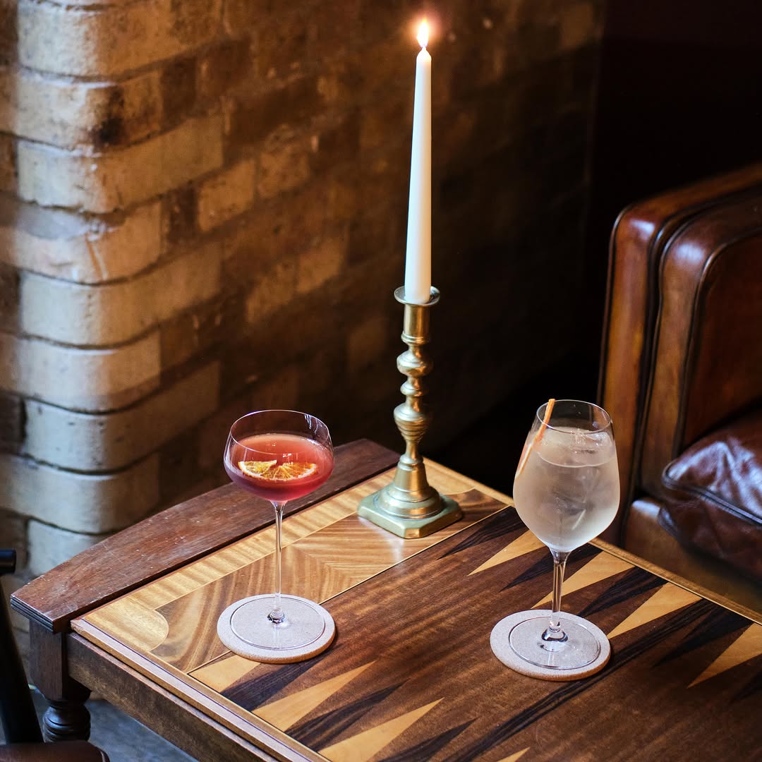 The dining room at Lady of the Grapes, London Bridge