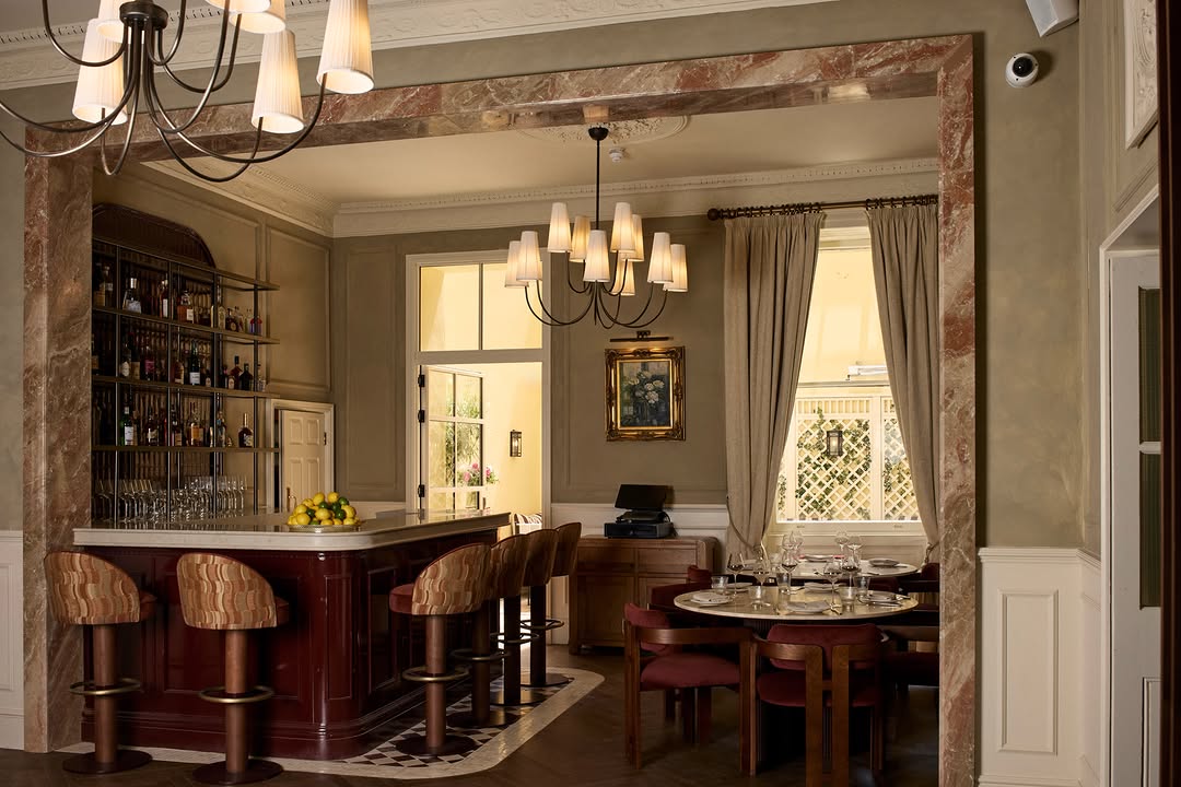 The dining room at Mour