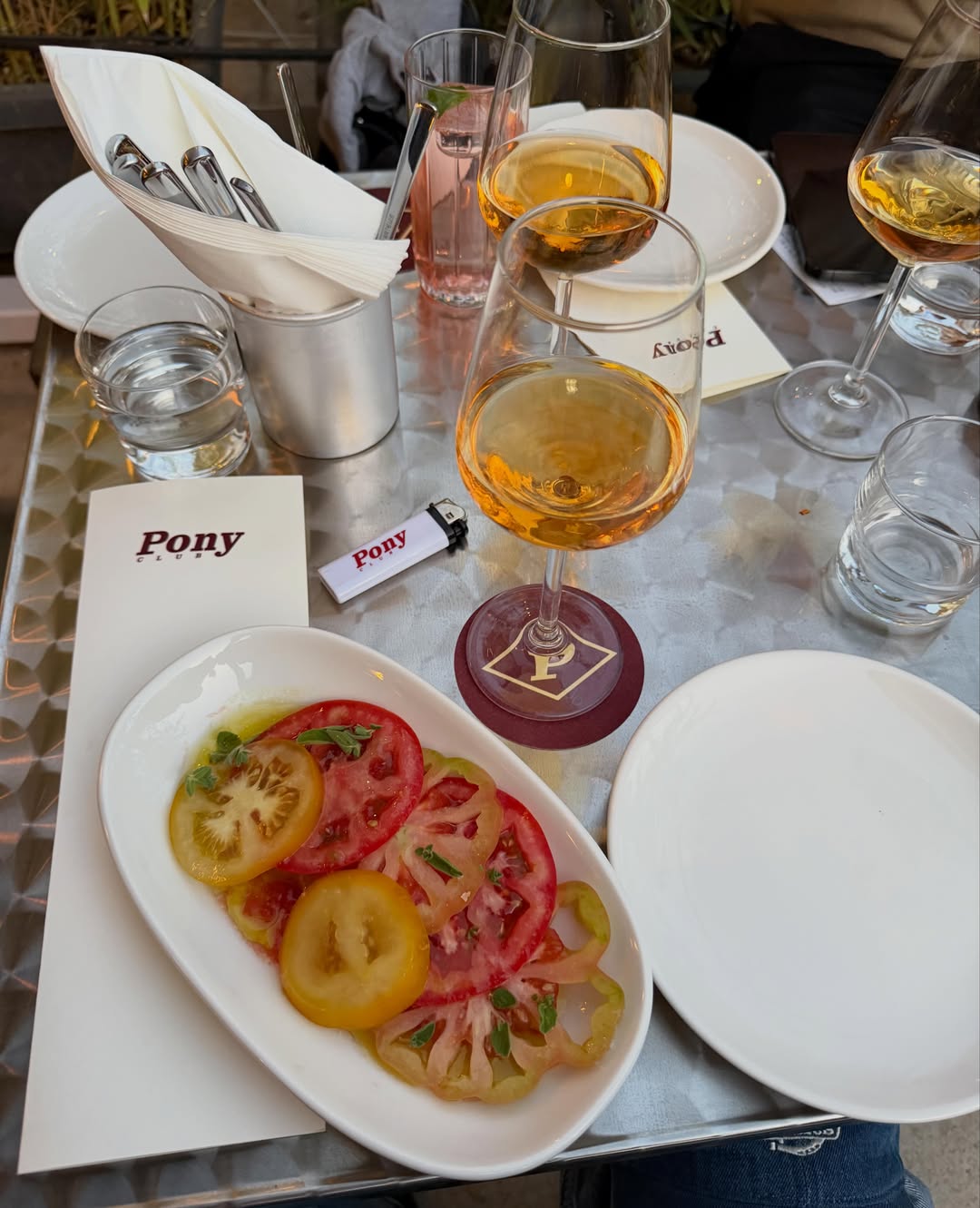 A plate at Pony Club