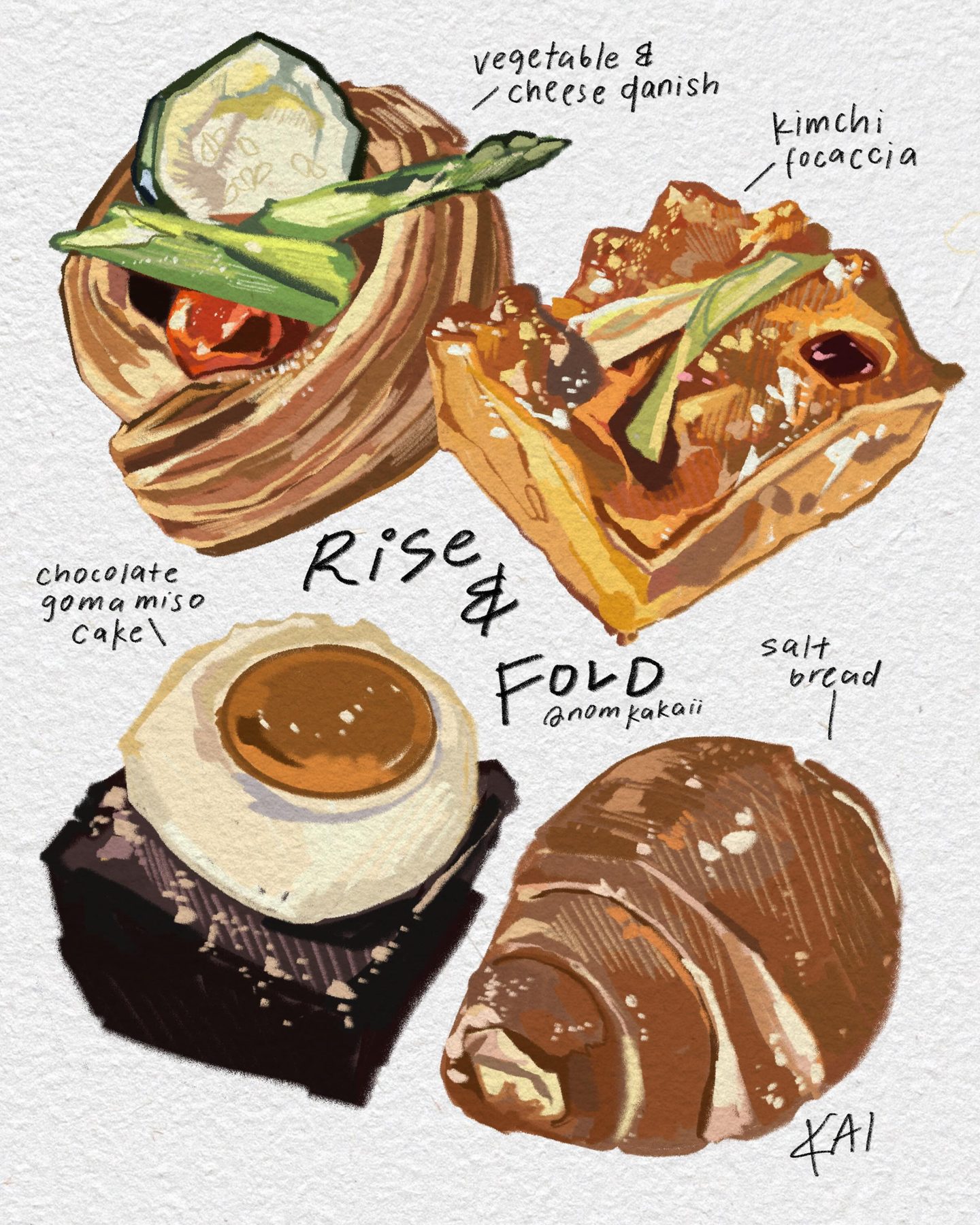Pastries at Rise & Fold