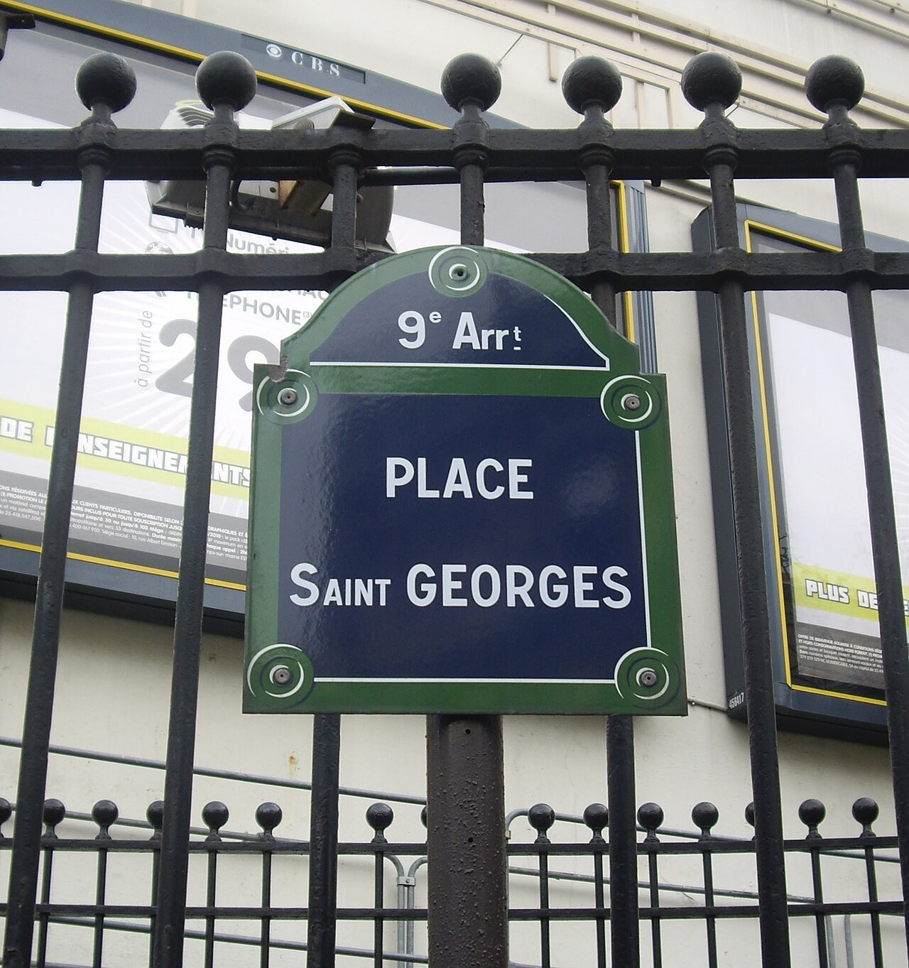 Place Saint-Georges, a few doors from Rue Condorcet