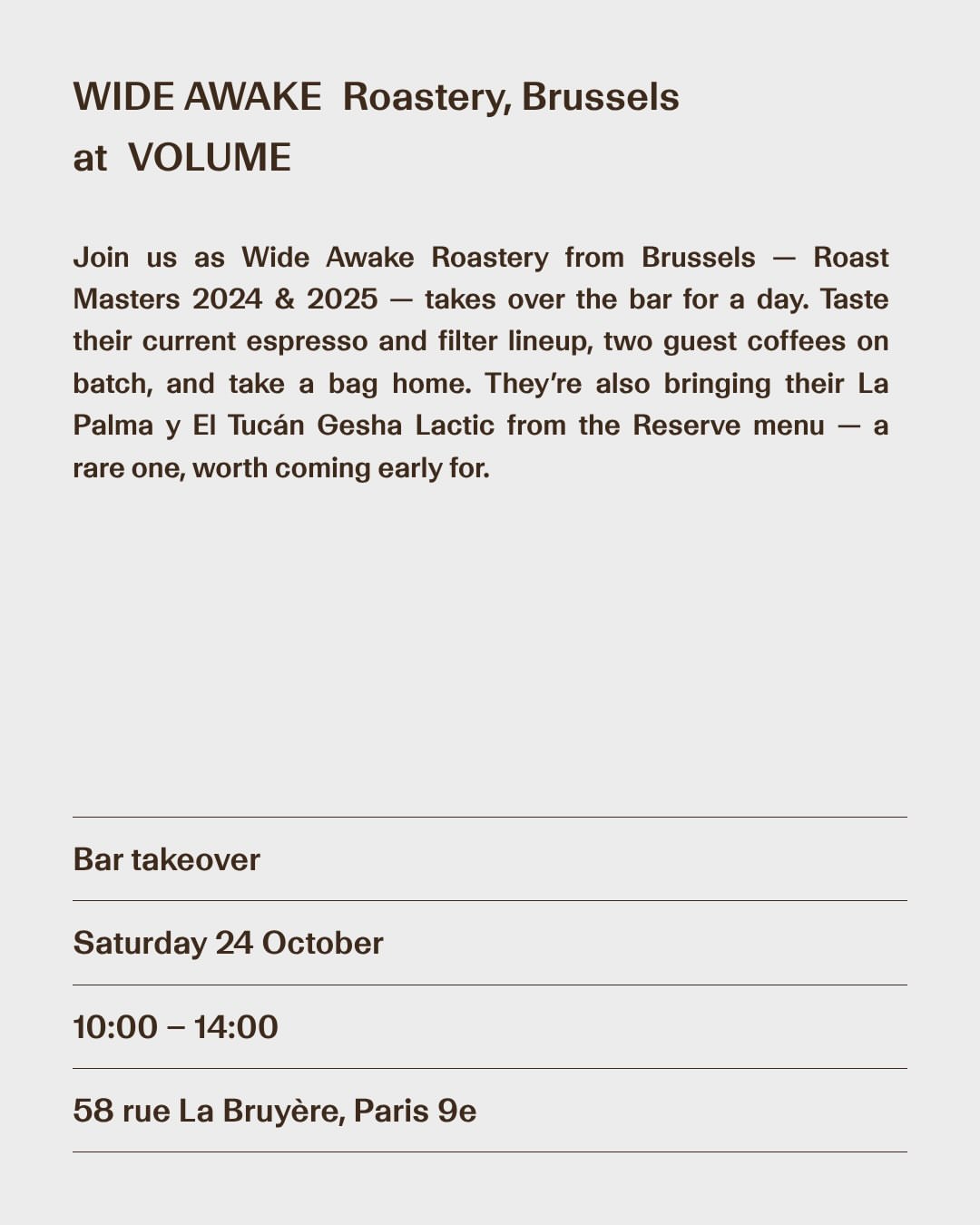 Volume Coffee — vol.coffee